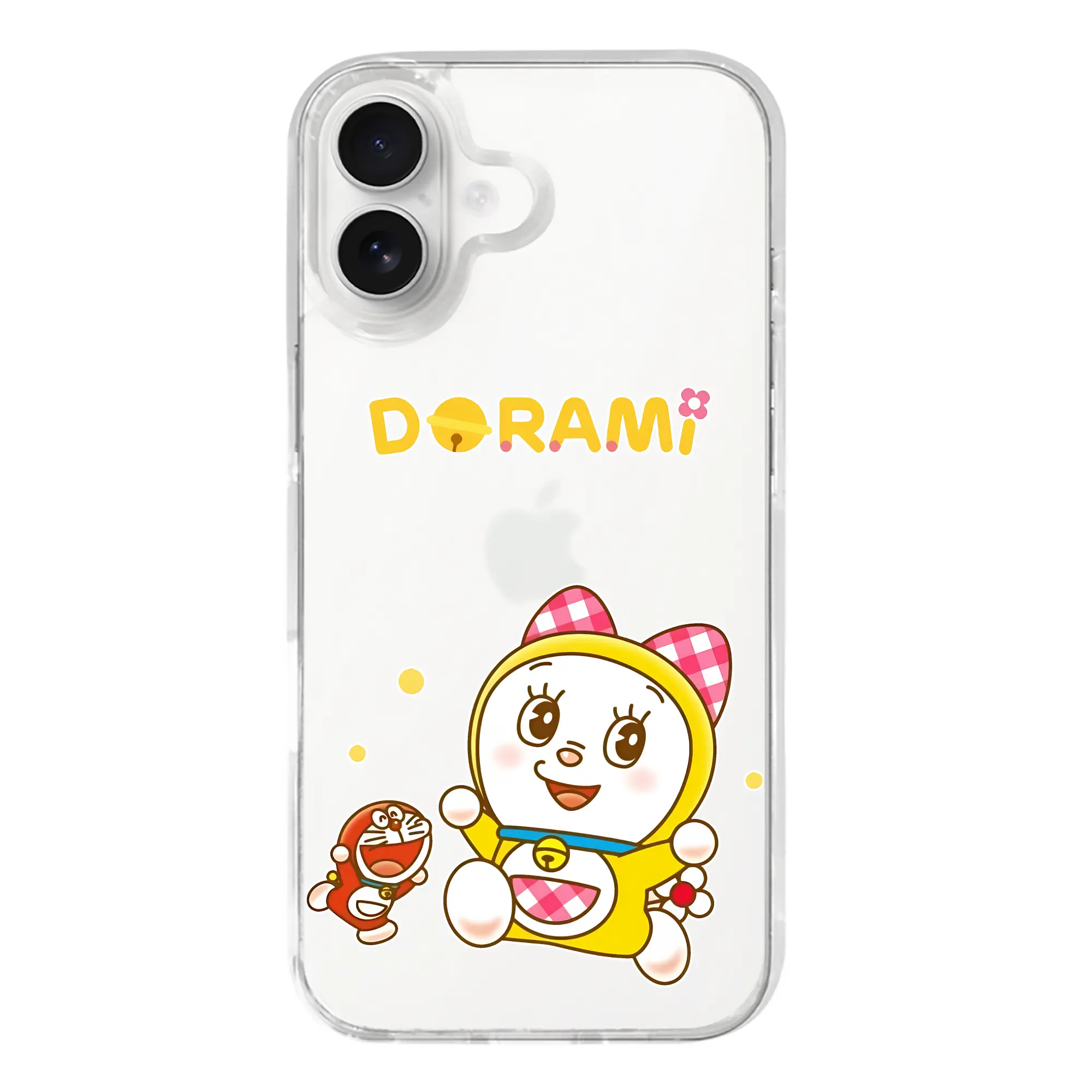 ドラえもん グッズ ドラミ - iPhone 17シリーズ 透明スマホケース – 薄型・耐衝撃・精密フィット保護カバー